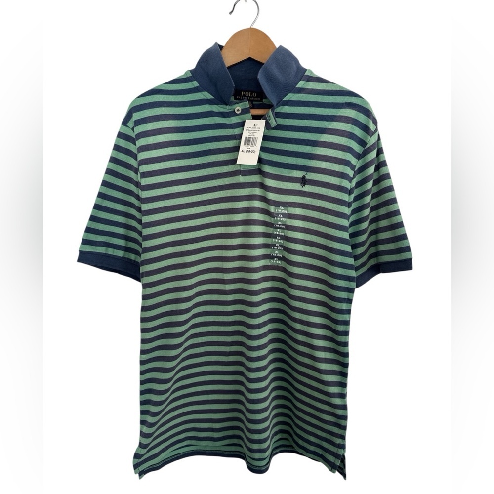 Polo by Ralph Lauren Striped Polo Shirt Boy’s Unisex’s Size XL(18-20) - Picture 2 of 4